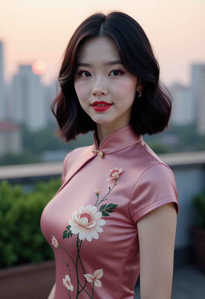 白裙与黑猫海报